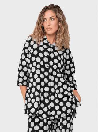 Printed Short Sleeve Button Up - Baci Fashion