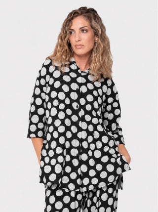 Printed Short Sleeve Button Up - Baci Fashion