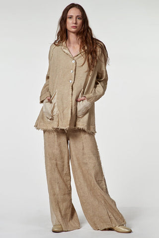 Raglan Jacket with Satin Pockets - Baci Fashion