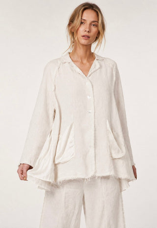 Raglan Jacket with Satin Pockets - Baci Fashion