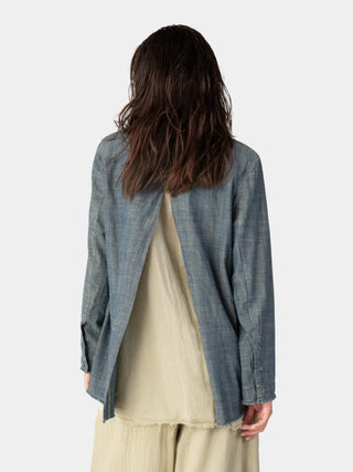 Raw Edge Layered Blazer - Baci Fashion