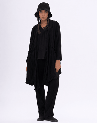 Raw Edge Organic Cotton Duster Jacket - Baci Fashion
