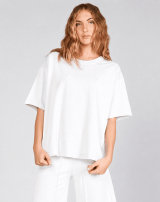 Raw Edge Sleeve T Shirt - Baci Fashion