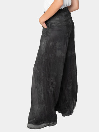 Raw Edge Wide Trousers - Baci Fashion