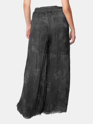 Raw Edge Wide Trousers - Baci Fashion
