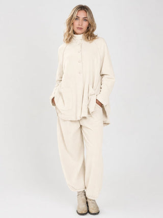 Raw Hem Raglan Jacket - Baci Fashion