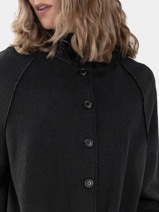 Raw Hem Raglan Jacket - Baci Fashion