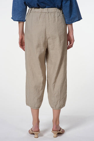 Relaxed Cotton Linen Blend Pants - Baci Fashion