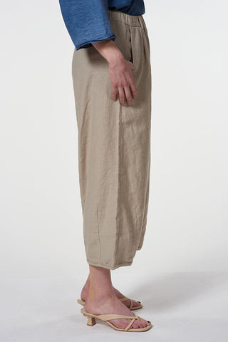 Relaxed Cotton Linen Blend Pants - Baci Fashion