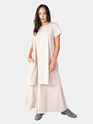 Round Neck Organic Cotton Day Dress - Baci Fashion