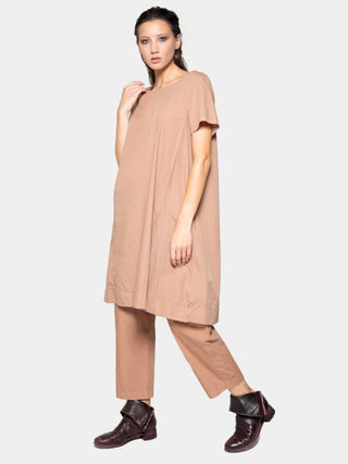 Round Neck Organic Cotton Day Dress - Baci Fashion