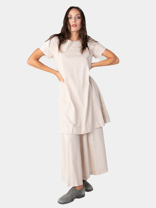 Round Neck Organic Cotton Day Dress - Baci Fashion
