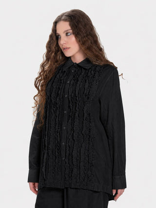 Ruffle Strip Blouse - Baci Fashion