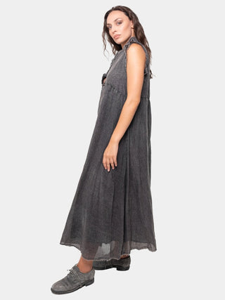 Ruffled Empire Maxi Dress - Baci Fashion