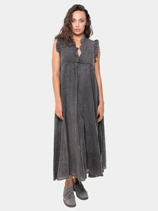 Ruffled Empire Maxi Dress - Baci Fashion