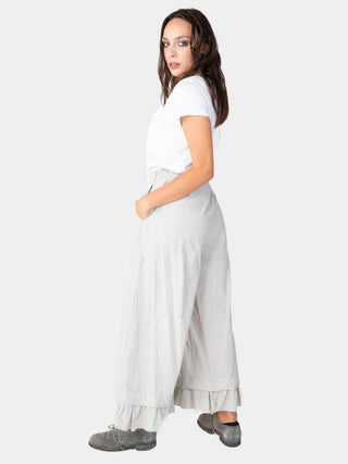 Ruffled Hem Organic Cotton Culotte - Baci Fashion