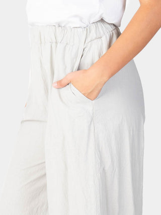 Ruffled Hem Organic Cotton Culotte - Baci Fashion