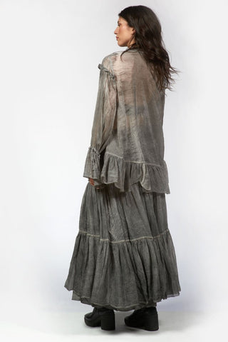 Ruffled Shirt with Scarf Collar - Baci Fashion