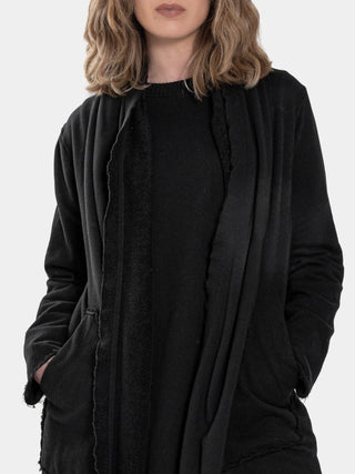 Shawl Collar Cardi with Topstitch Pockets - Baci Fashion