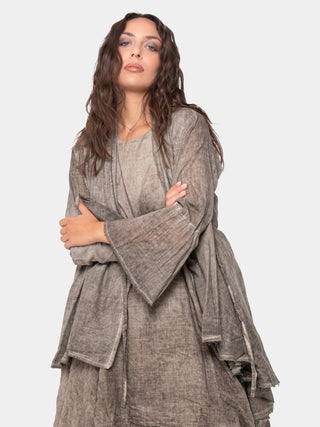 Shawl Collar Wrap Top - Baci Fashion