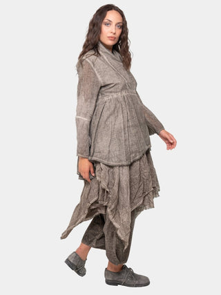 Shawl Collar Wrap Top - Baci Fashion