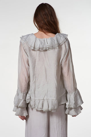 Short Shirt with Ruffles - Baci Fashion