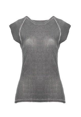 Short Sleeve Ribbed Top - Baci Fashion