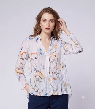 Sketch Popover Shirt - Baci Fashion
