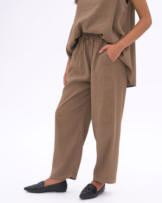 Sleek Elastic Waist Drawstring Pants - Baci Fashion