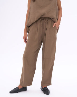 Sleek Elastic Waist Drawstring Pants - Baci Fashion
