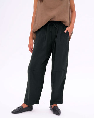 Sleek Elastic Waist Drawstring Pants - Baci Fashion
