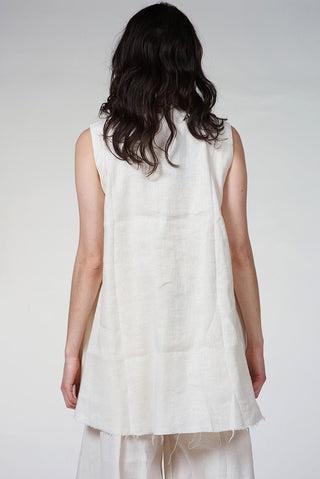Sleeveless Flared Shirt Button Down - Baci Fashion