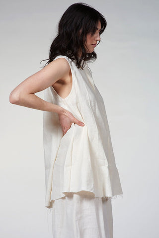 Sleeveless Flared Shirt Button Down - Baci Fashion