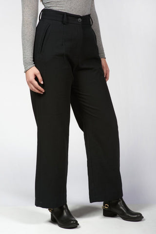 Solid - Colored Masculine - Cut Pants - Baci Fashion