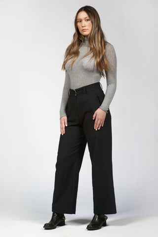 Solid - Colored Masculine - Cut Pants - Baci Fashion