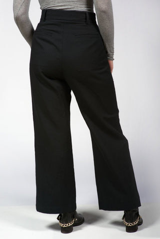 Solid - Colored Masculine - Cut Pants - Baci Fashion