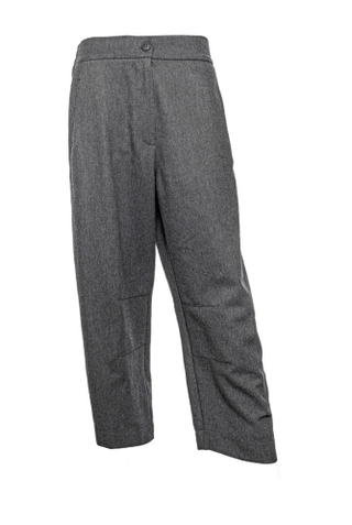 Solid - Colored Pants with Knee Darts - Baci Fashion