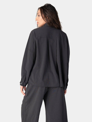 Striped 2 Pocket Swing Shirt - Baci Fashion