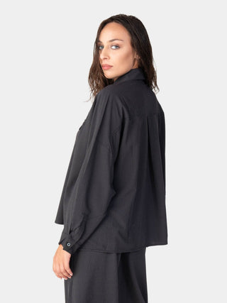 Striped 2 Pocket Swing Shirt - Baci Fashion