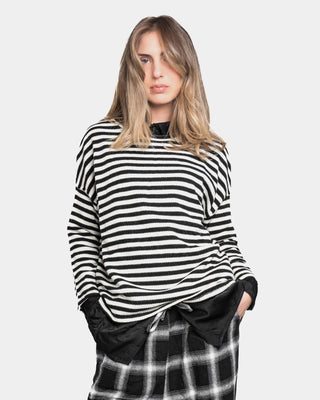 Striped Long Sleeve Crewneck Tee - Baci Fashion