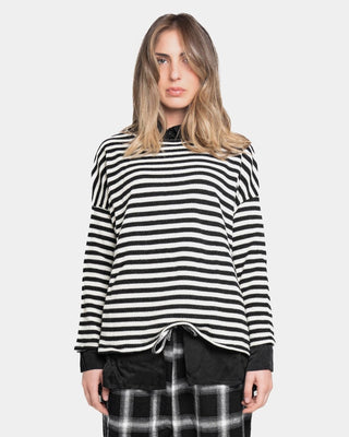 Striped Long Sleeve Crewneck Tee - Baci Fashion