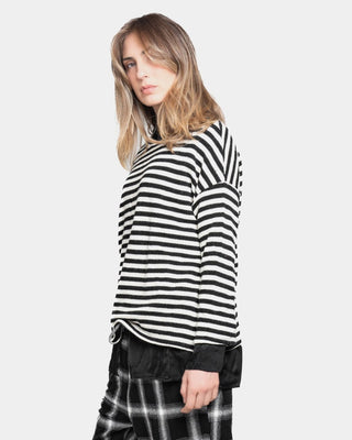 Striped Long Sleeve Crewneck Tee - Baci Fashion