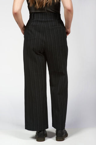 Striped Masculine - Cut Pants - Baci Fashion