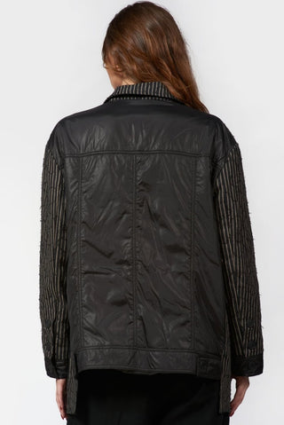 Striped Men - Style Nylon Back Jacket - Baci Fashion