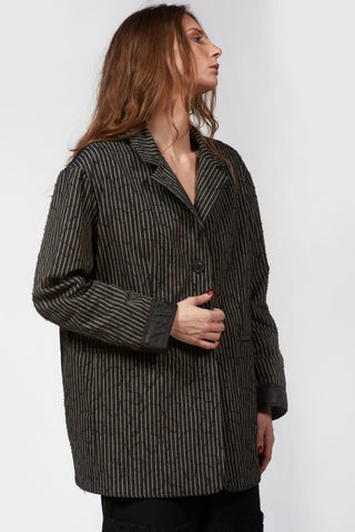 Striped Men - Style Nylon Back Jacket - Baci Fashion