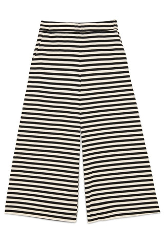 Striped Palazzo Trousers with Elastic Waist - Baci Fashion