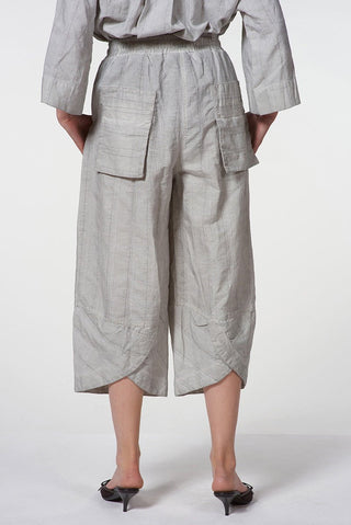 Striped Pants with Back Pockets - Baci Fashion