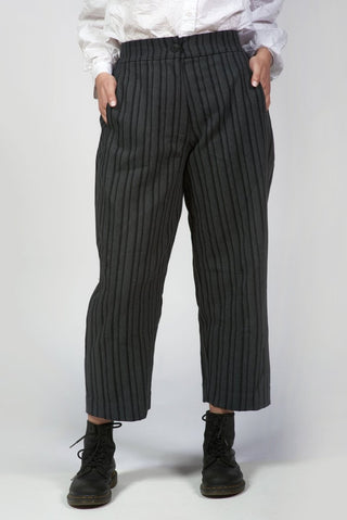Striped Pants with Knee Darts - Baci Fashion