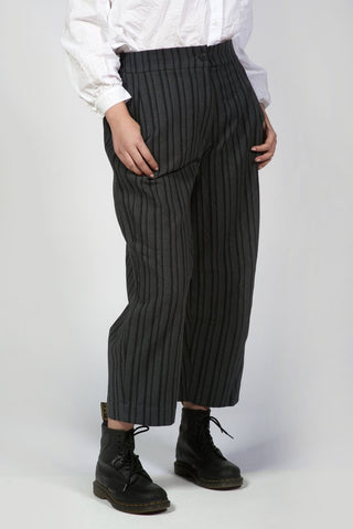 Striped Pants with Knee Darts - Baci Fashion