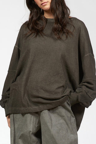 Sweatshirt with Wrist Cuts - Baci Fashion